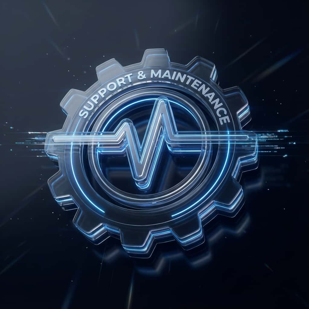 Support & Maintenance Process Icon Support & Maintenance